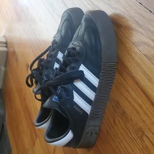 Adidas Sambarose in Black and White Size 8